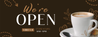 Cafe Opening Announcement Facebook cover Image Preview