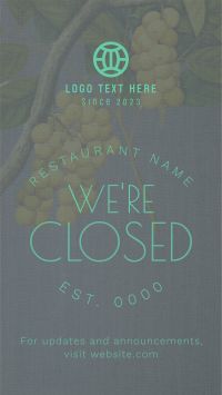 Rustic Closed Restaurant Video Image Preview