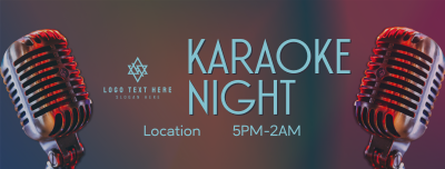 Karaoke Night Bar Facebook cover Image Preview