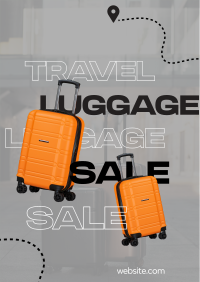 Travel Luggage Sale Flyer Design