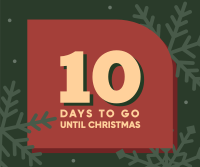Merry Christmas Countdown Facebook Post Design
