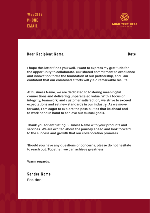 Modern Business Pattern Letterhead Image Preview