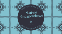 Traditional Latvia Independence Facebook Event Cover Design