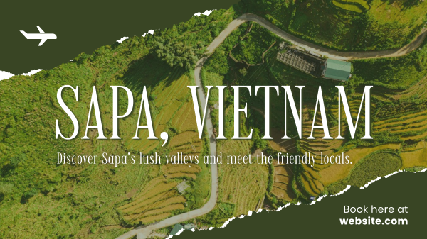 Vietnam Rice Terraces Facebook Event Cover Design Image Preview