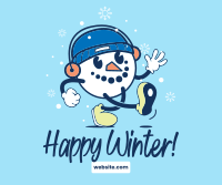 Snowman Mascot Facebook post Image Preview
