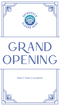 Grand Opening Art Deco Facebook story Image Preview