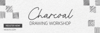 Charcoal Drawing Class Twitter header (cover) Image Preview