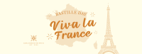 Celebrate Bastille Day Facebook cover Image Preview