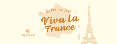 Celebrate Bastille Day Facebook cover Image Preview