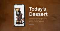 Today's Dessert Facebook Ad Design