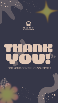 Quirky Thank You Instagram Reel Image Preview