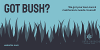 Bush Lawn Care Twitter Post Design