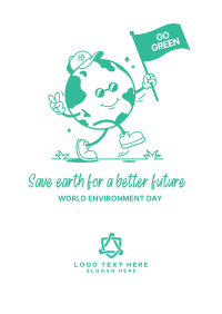 World Environment Day Mascot Poster Design