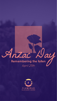 Remembering Anzac Instagram story Image Preview