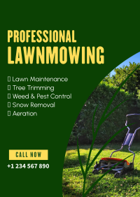 Lawnmowers for Hire Flyer Image Preview