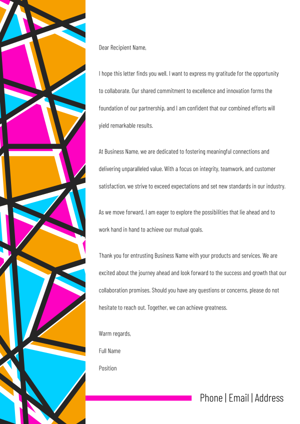 Stained Glass Letterhead Design Image Preview