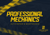 Mechanic Pros Postcard Design