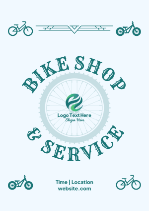 Bike Shop and Service Flyer
