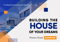 Building Home Construction Postcard Image Preview