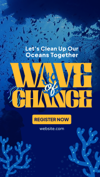 Ocean Cleanup Movement  TikTok Video Design