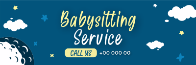 Cute Babysitting Services Twitter header (cover) Image Preview