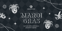 Mardi Gras Masquerade Twitter post Image Preview