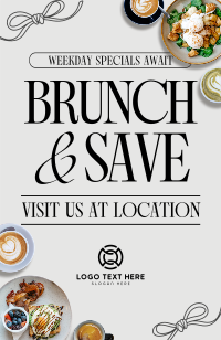 Modern Nostalgia Brunch Invitation Preview
