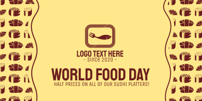 World Food Day for Seafood Restaurant Twitter post Image Preview