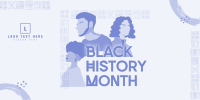 African Black History Twitter Post Design