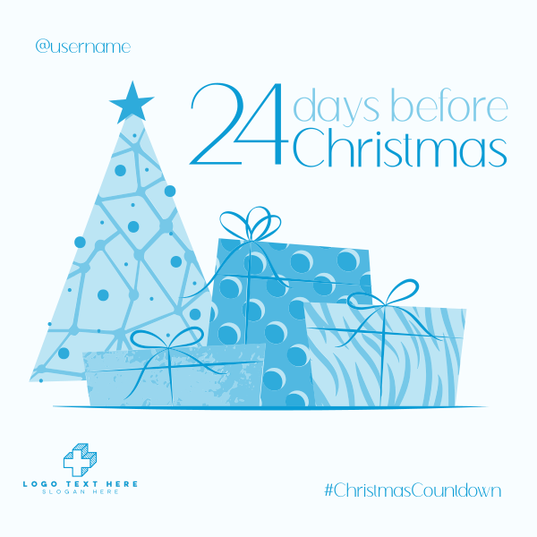 Fancy Christmas Countdown Instagram Post Design Image Preview