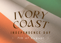 Ivorian Independence Day Postcard Image Preview