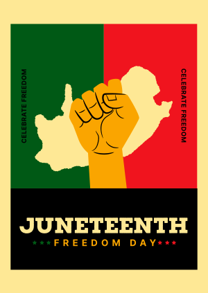 Juneteenth Freedom Celebration Poster Image Preview