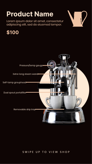 Espresso Maker Facebook story Image Preview