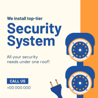 Security System Installation Instagram Post Design