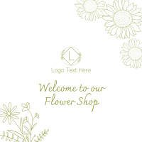 Minimalist Flower Shop Instagram post Image Preview