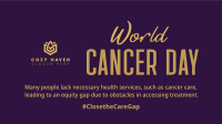 Cancer Day Ribbon Pin Facebook Event Cover Image Preview