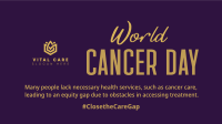 Cancer Day Ribbon Pin Facebook event cover Image Preview