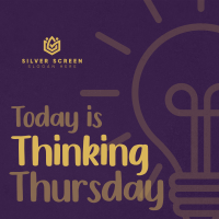 Minimalist Light Bulb Thinking Thursday Linkedin Post Image Preview