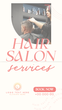 Salon Beauty Services YouTube Short Design