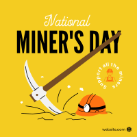 Miner's Day Instagram post Image Preview
