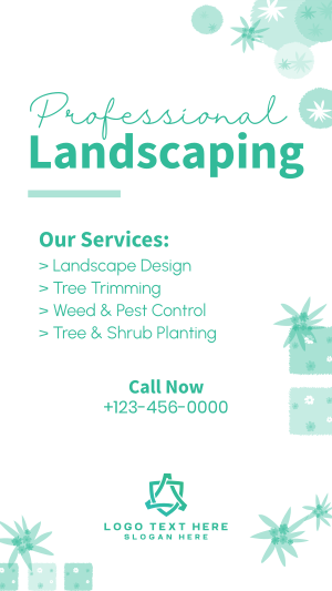 Professional Landscaping Facebook story Image Preview