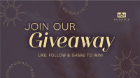 Aesthetic Giveaway Promo Facebook Event Cover Image Preview