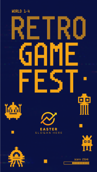 Retro Game Fest Instagram story Image Preview