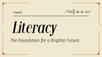 Literacy Defined Facebook event cover Image Preview