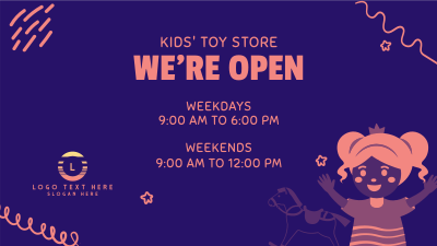 Toy Shop Hours Facebook event cover Image Preview