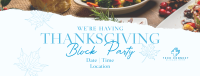 Elegant Thanksgiving Party Facebook cover Image Preview