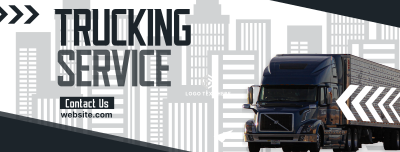 Truck Moving Service Facebook cover Image Preview