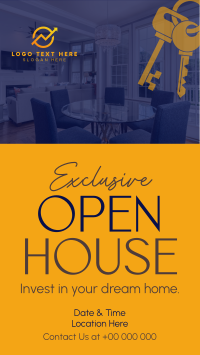 Elegant Open House TikTok video Image Preview