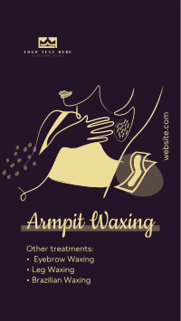 Salon Armpit Waxing Instagram Story Design