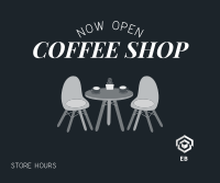 Coffee Shop is Open Facebook Post Image Preview